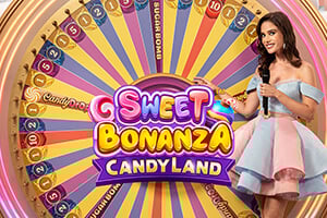 Sweet Bonanza CandyLand by Pragmatic Play, showcased at bistronomiebybaume.com – game logo